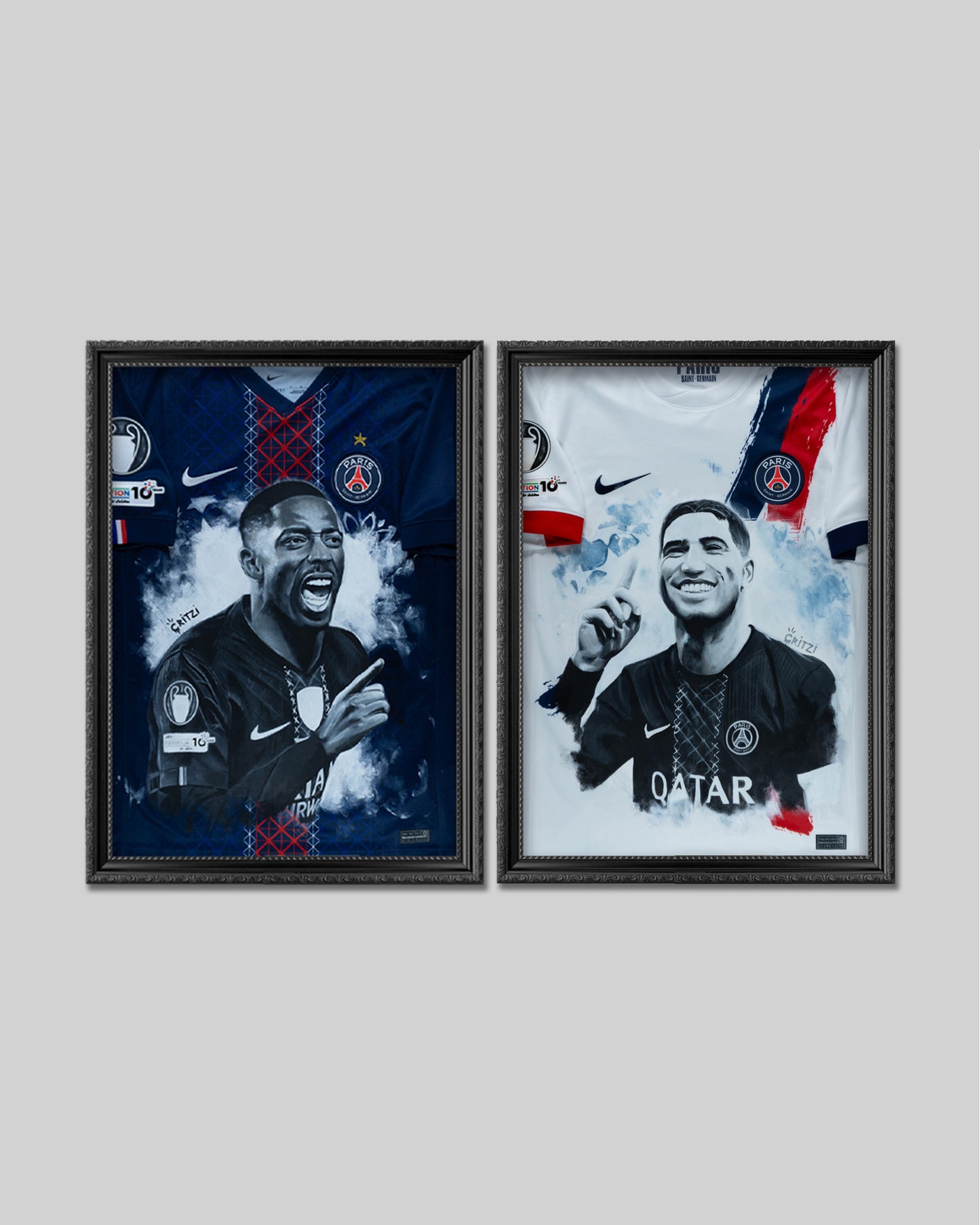 PACK 2 POSTERS - "DEMBELE, HAKIMI"